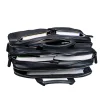 Men's Premium Black Leather Business Bag open way
