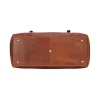 Premium Cognac Brown Leather Luggage Bag bacj
