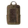 Professional Vintage Brown Leather Backpack front