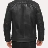 Quilted Black Joseph Leather Jacket back