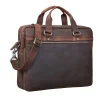 Slim Leather Business Bag for Men with multiple compartments and streamlined profile