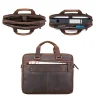 Slim Leather Business Bag for Men details