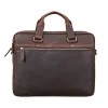Slim Leather Business Bag for Men front
