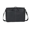 Street Style's Most Wanted Black Leather Messenger Bag close