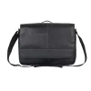 Street Style's Most Wanted Black Leather Messenger Bag front