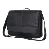 Street Style's Most Wanted Black Leather Messenger Bag side way