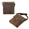 Vintage Leather Messenger Brown Bag look