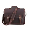 Vintage Vibes Leather Edge Messenger Bag with spacious interior and adjustable strap.