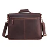 Vintage Vibes Leather Edge Messenger Bag back