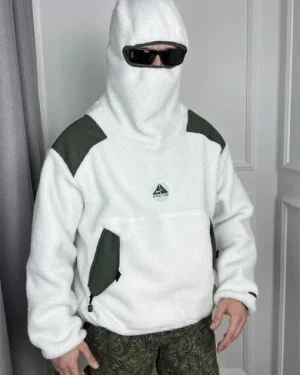 Arctic Shield Fleece Nike White Hoodie front