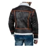 Summit Ridge Shearling Leather Jacket back