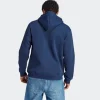 Blue Adidas 3 Hoodie back