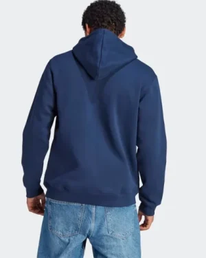 Blue Adidas 3 Hoodie back