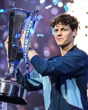 Finals Jannik Sinner 2024 ATP Jacket with official ATP branding and sleek athletic design.