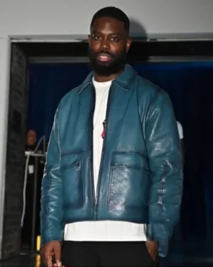 Midnight Wave Faux Gangs Of London Leather Jacket front