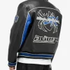 Spider Racing marvel Avirex Black Leather Jacket back style