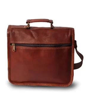 Genuine Leather Messenger Bag - Elegance Functionality back