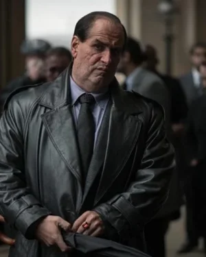 The Long Coat Penguin – full-length black winter coat with tailored design and penguin-inspired silhouette.